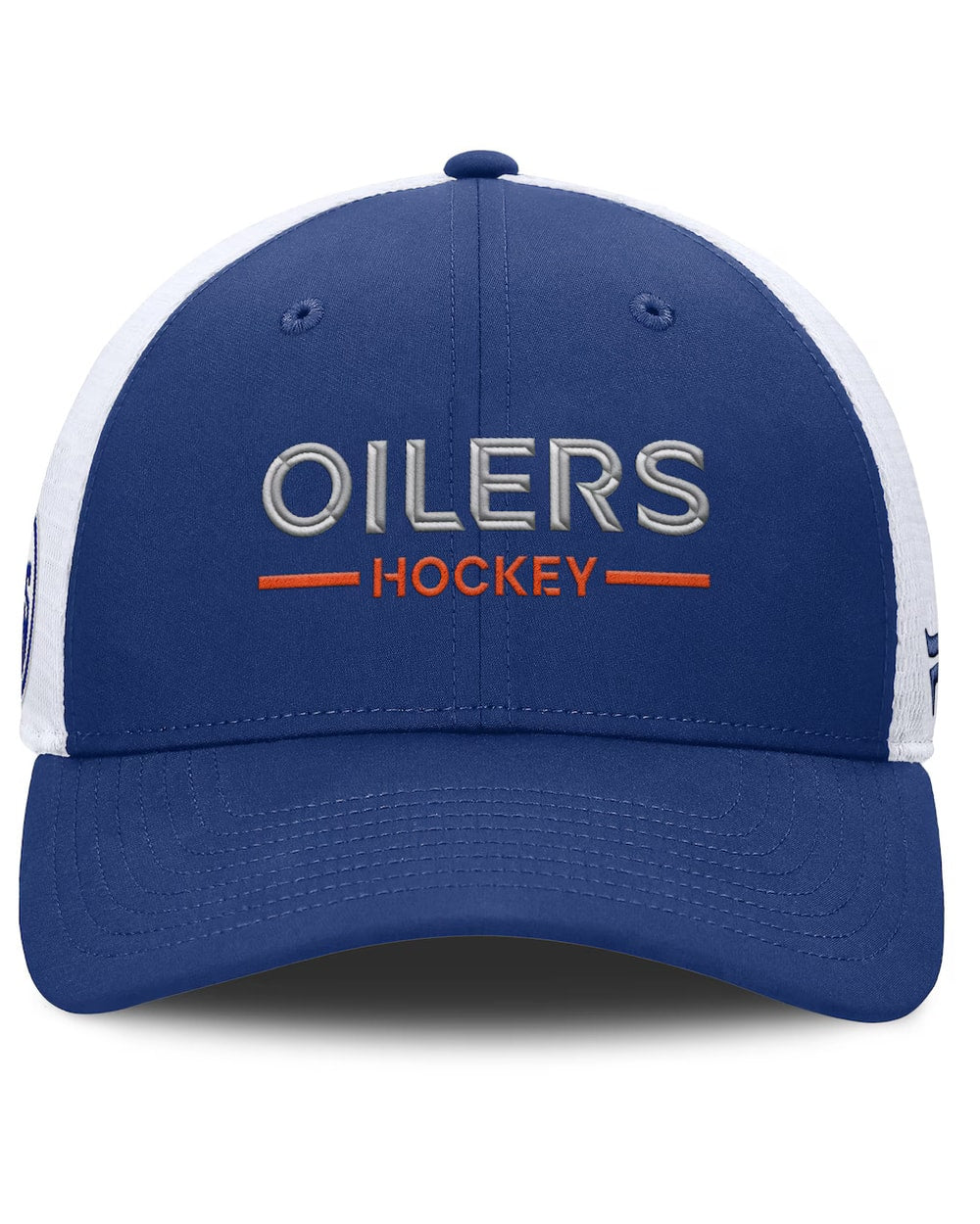 Fanatics Edmonton Oilers Authentic Pro Rink Lockup Adjustable Trucker Hat