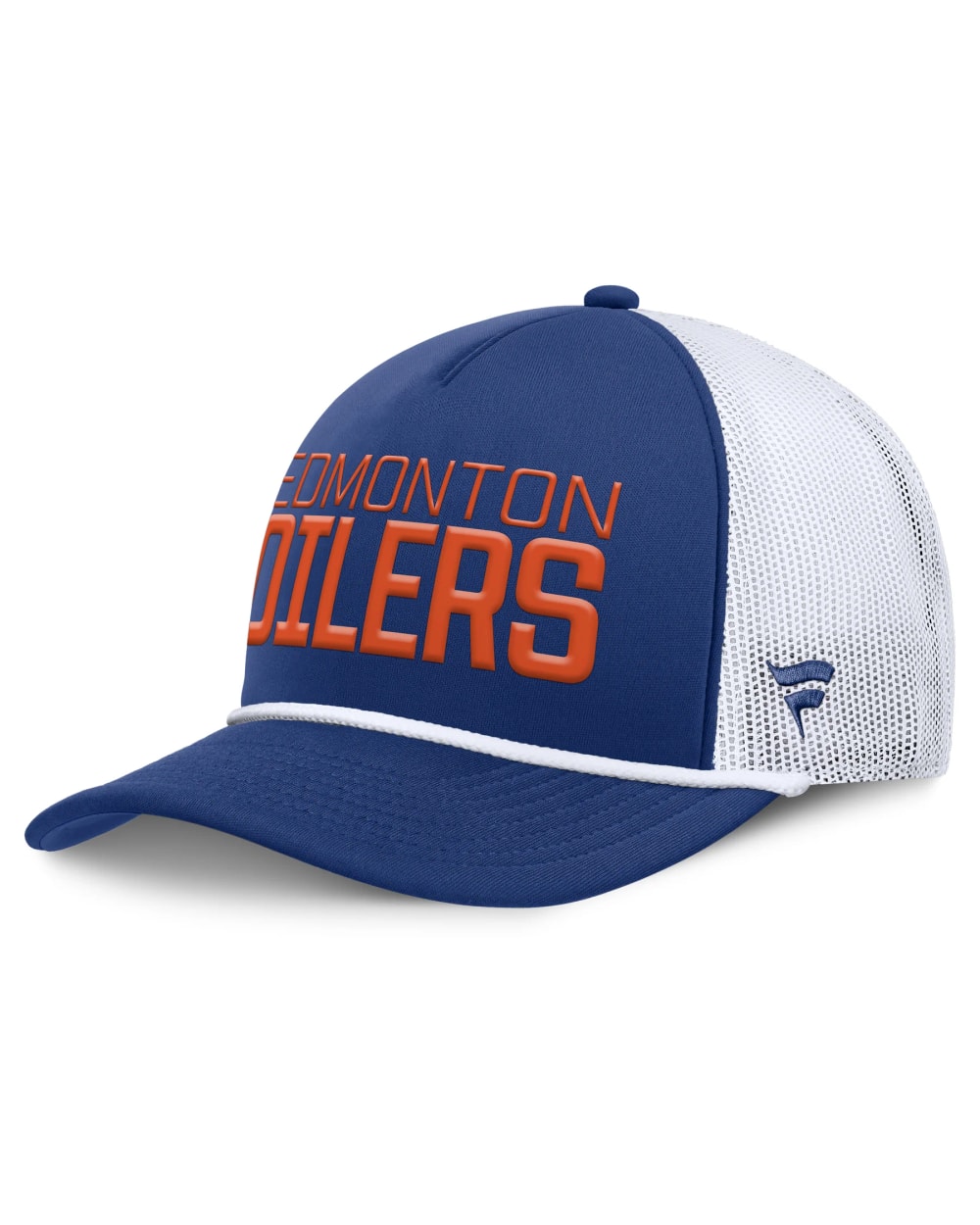 Fanatics Edmonton Oilers Blue Dutch Pinch Panel A-Frame Mesh Snapback Hat