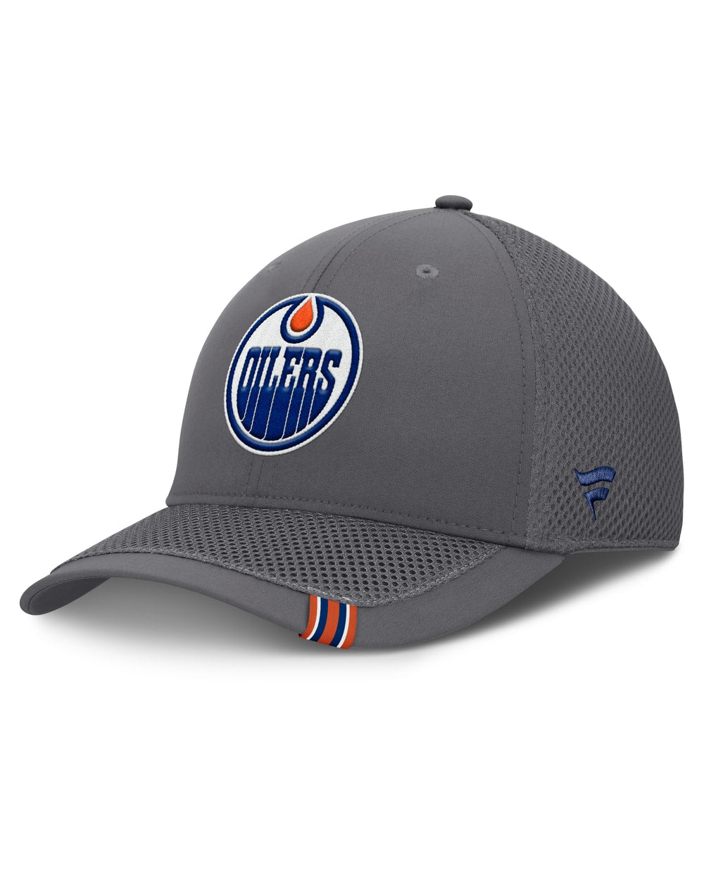 Fanatics Edmonton Oilers Clincher Team Stripes Flex Hat