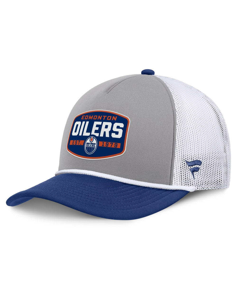Fanatics Edmonton Oilers Course Adjustable Foam Front A-Frame Meshaback Hat