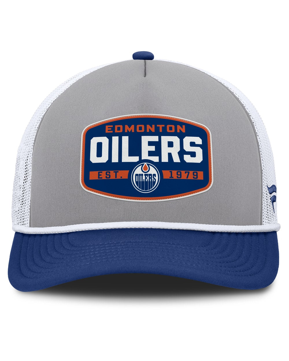 Fanatics Edmonton Oilers Course Adjustable Foam Front A-Frame Meshaback Hat