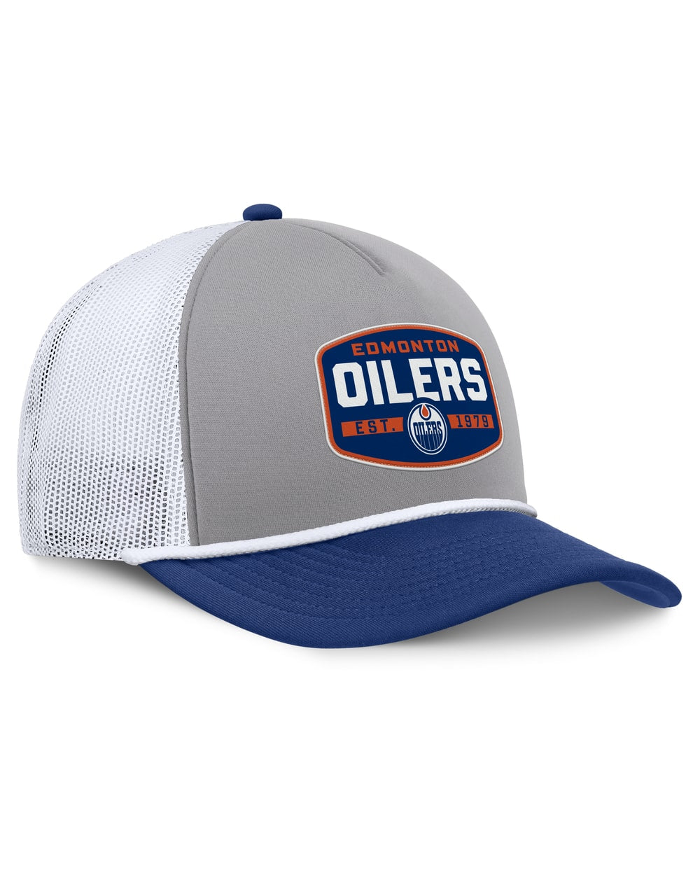 Fanatics Edmonton Oilers Course Adjustable Foam Front A-Frame Meshaback Hat