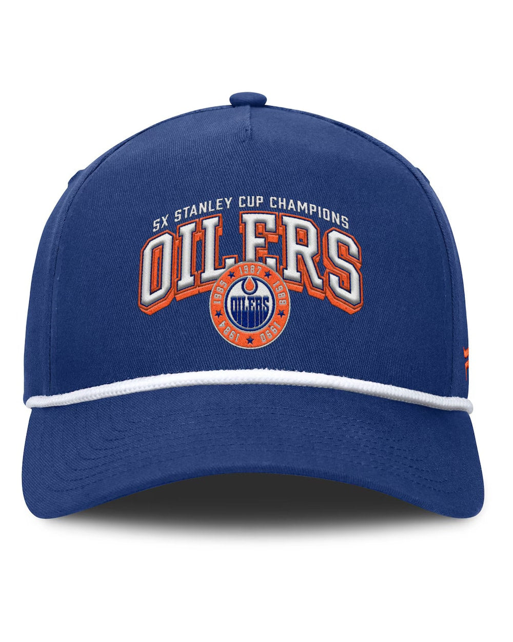Fanatics Edmonton Oilers Decades Collection A-Frame Rope Adjustable Hat