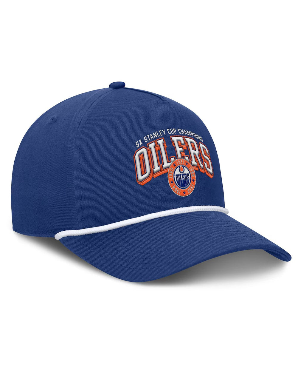 Fanatics Edmonton Oilers Decades Collection A-Frame Rope Adjustable Hat