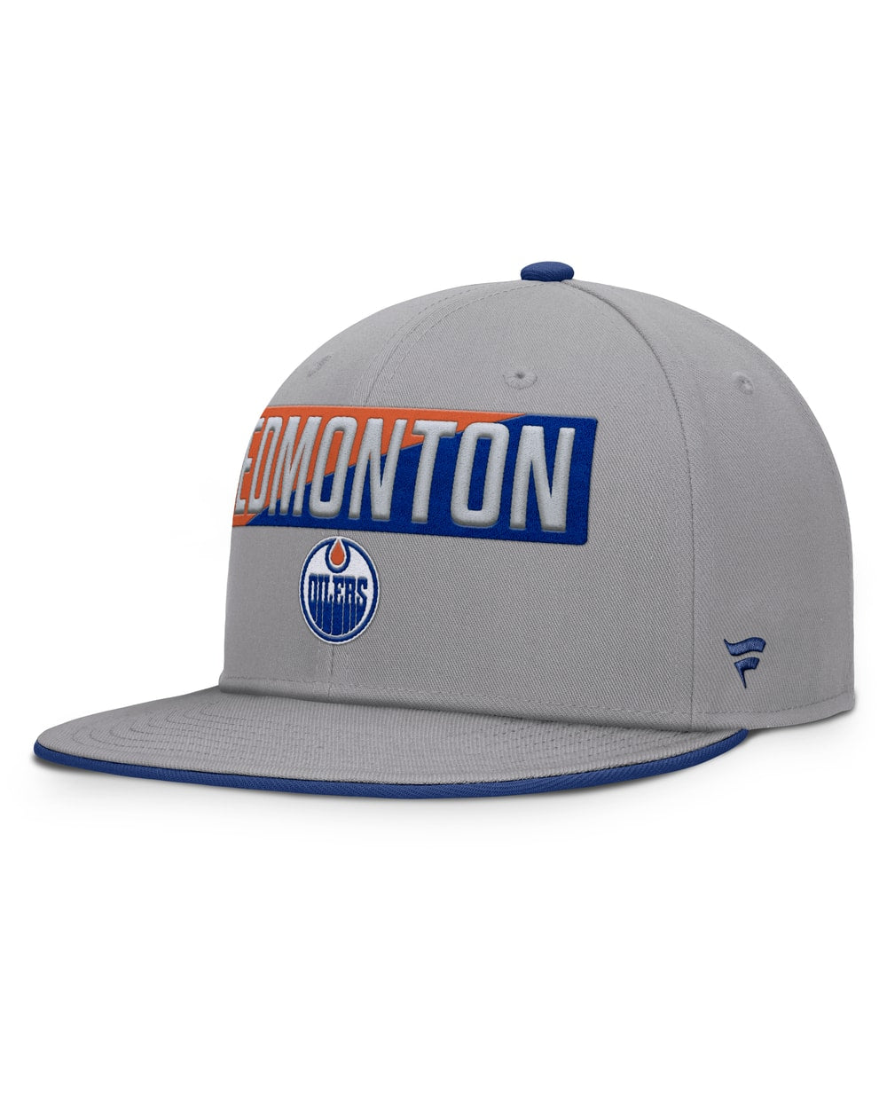 Fanatics Edmonton Oilers Fundamentals Duo Split Logo Snapback Hat