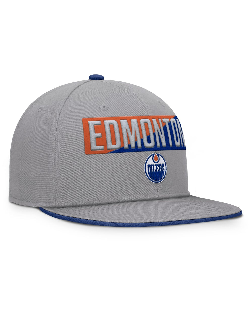 Fanatics Edmonton Oilers Fundamentals Duo Split Logo Snapback Hat