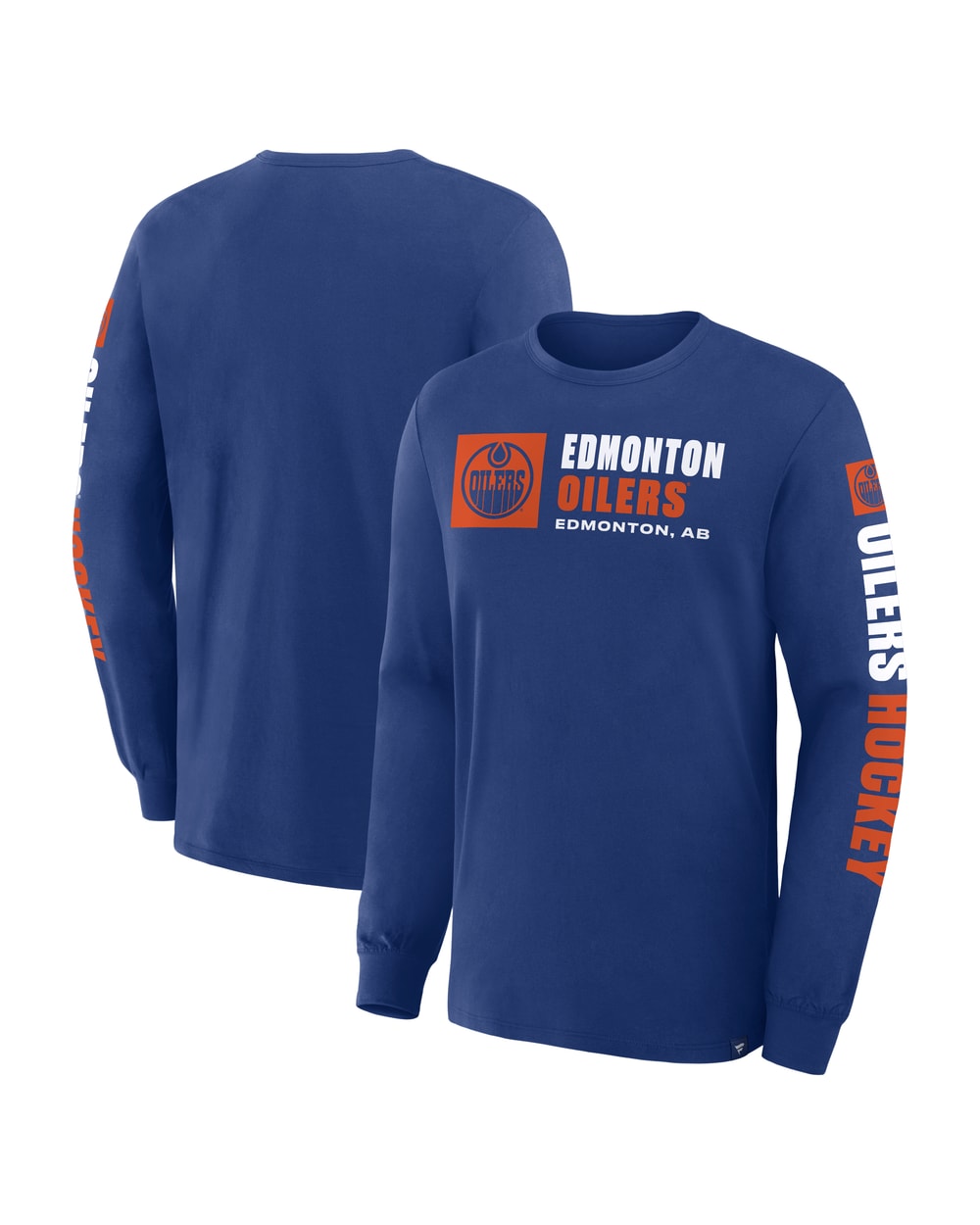Fanatics Edmonton Oilers Goal Crease Long Sleeve Shirt