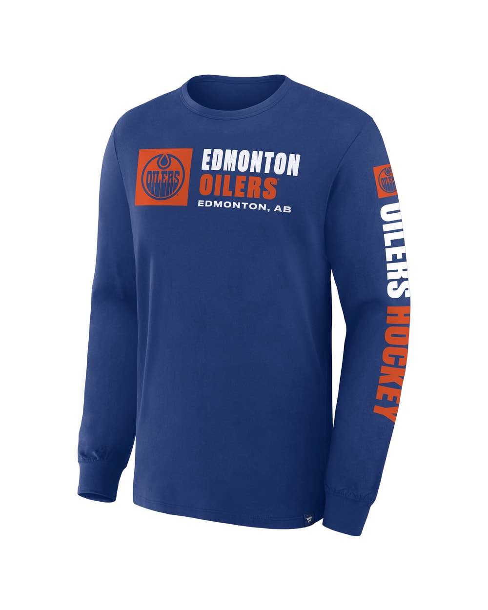 Fanatics Edmonton Oilers Goal Crease Long Sleeve Shirt