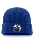 Fanatics Edmonton Oilers Primary Logo Cuffed Knit Beanie