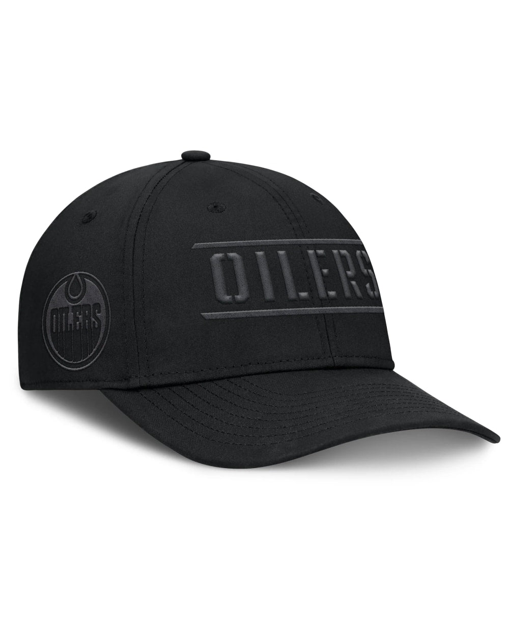 Fanatics Edmonton Oilers Ruck Up Black Flex Hat