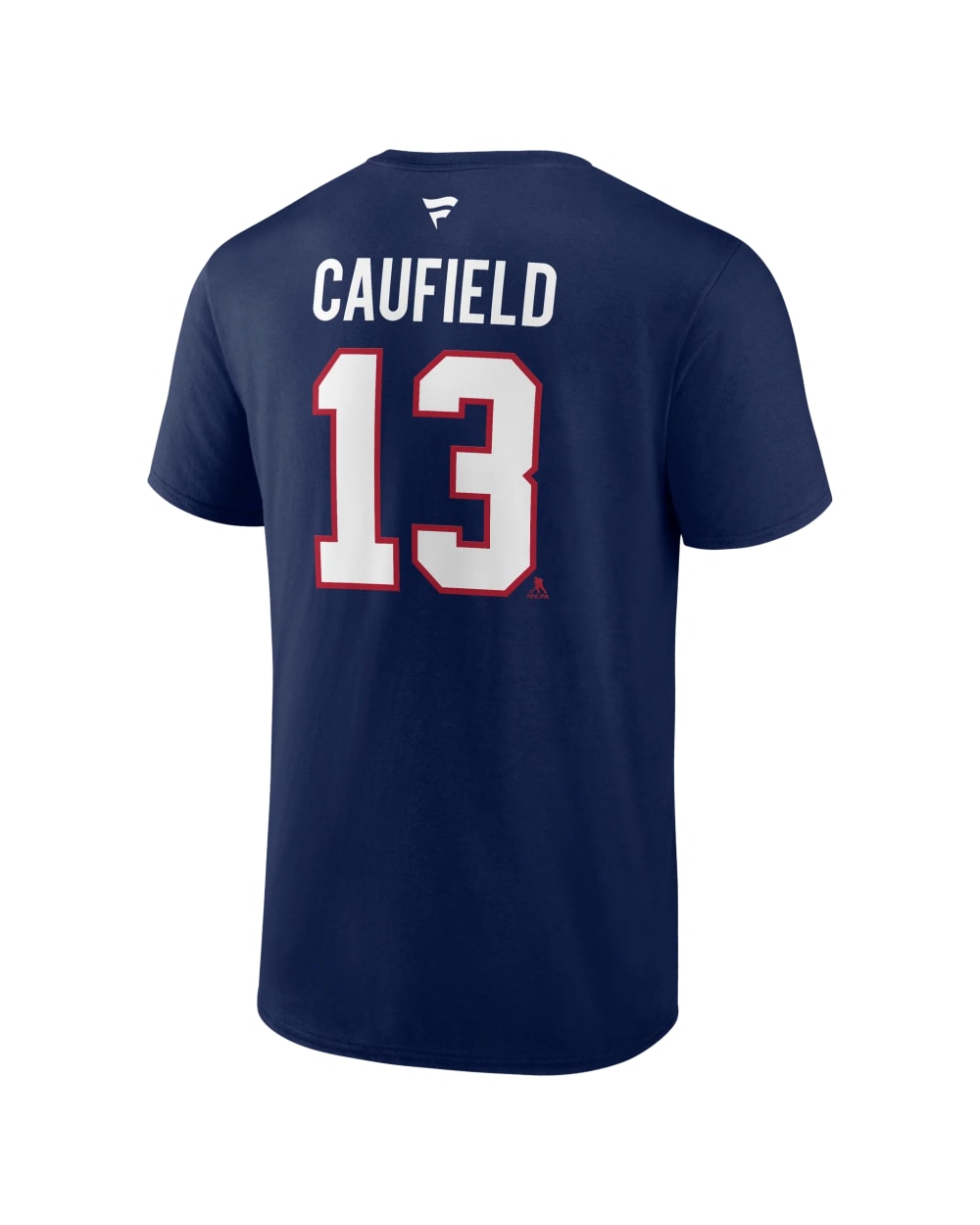 Fanatics Montreal Canadiens Authentic Stack T-Shirt - Caufield - NAVY, back view