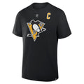 Fanatics Pittsburgh Penguins Authentic Stack T-Shirt - Crosby - BLACK, front view
