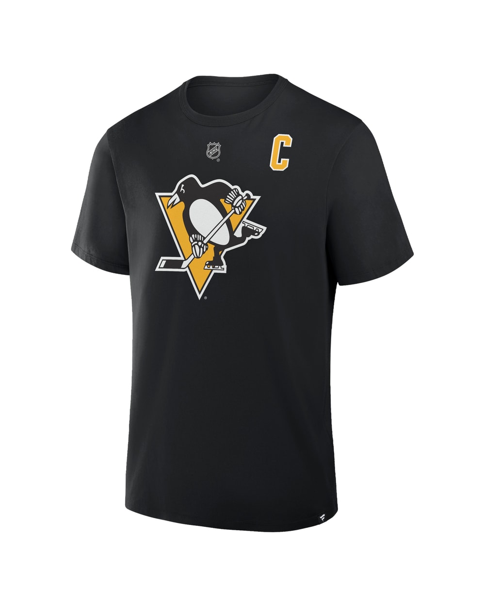 Fanatics Pittsburgh Penguins Authentic Stack T-Shirt - Crosby - BLACK, front view
