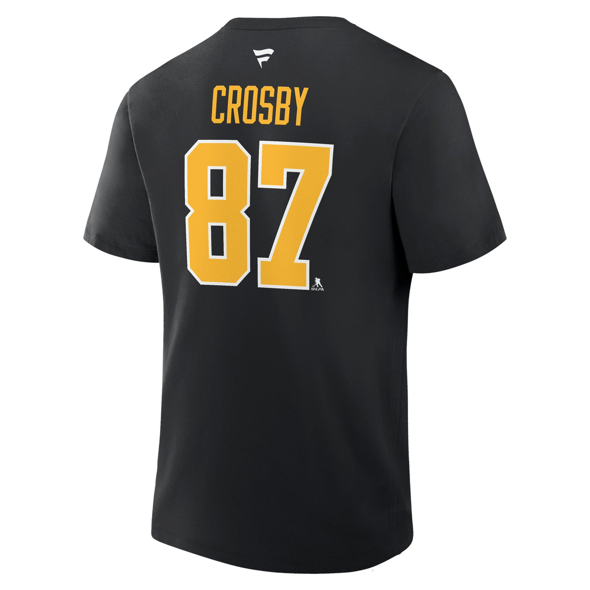 Fanatics Pittsburgh Penguins Authentic Stack T-Shirt - Crosby - BLACK, back view