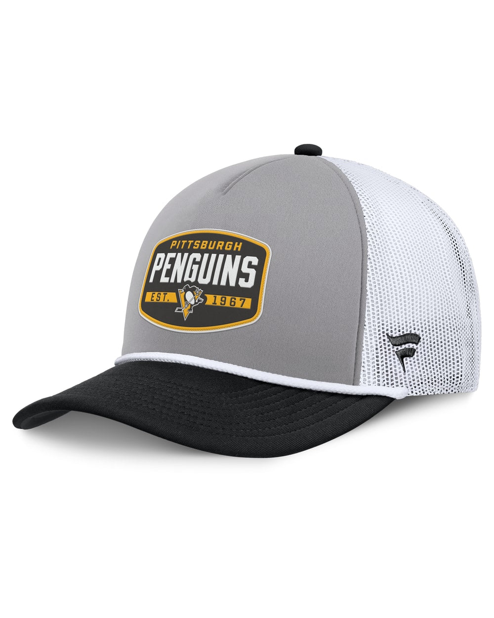 Fanatics Pittsburgh Penguins Course Adjustable Foam Front A-Frame Meshaback Hat