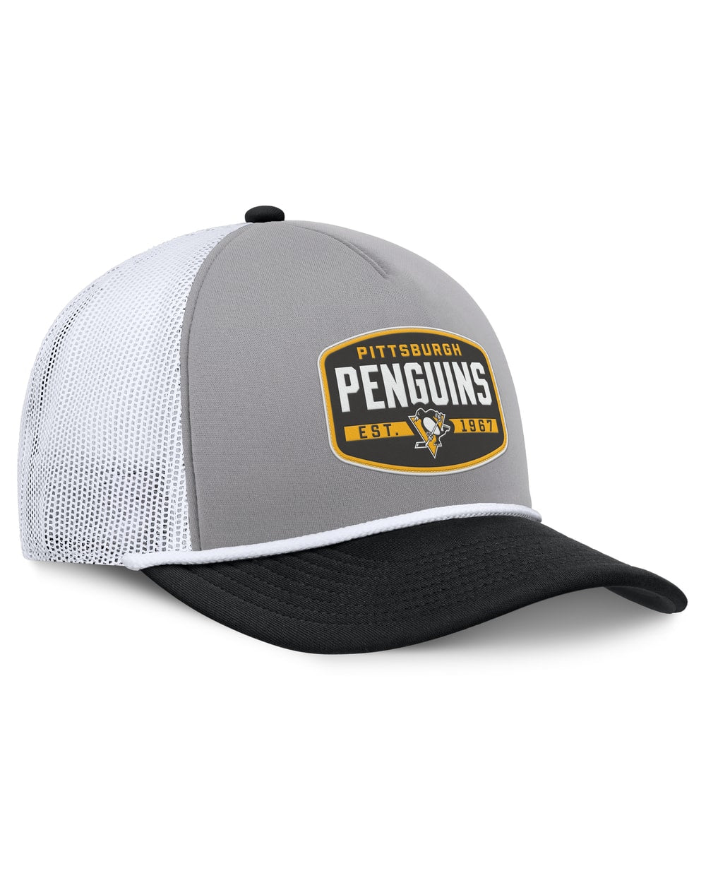 Fanatics Pittsburgh Penguins Course Adjustable Foam Front A-Frame Meshaback Hat