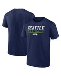 Fanatics Seattle Seahawks Blocked T-Shirt - College Navy