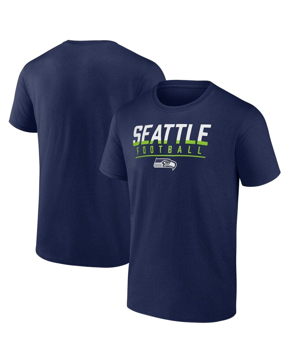 Fanatics Seattle Seahawks Blocked T-Shirt - College Navy