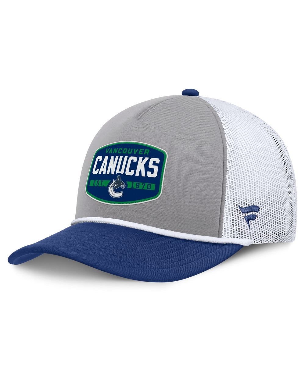 Fanatics Vancouver Canucks Course Adjustable Foam Front A-Frame Meshaback Hat