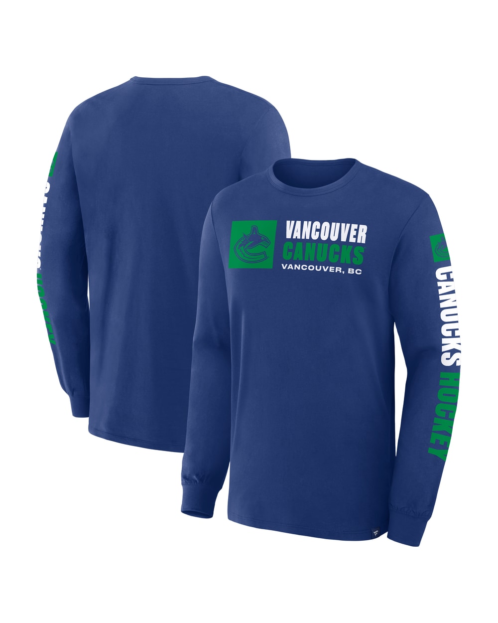 Fanatics Vancouver Canucks Goal Crease Long Sleeve Shirt