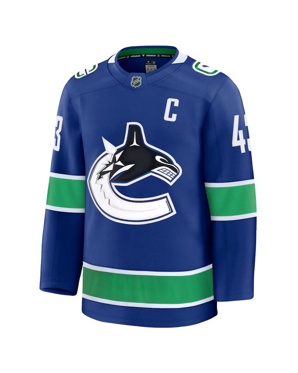 Fanatics Vancouver Canucks Home Premium Jersey - Quinn Hughes
