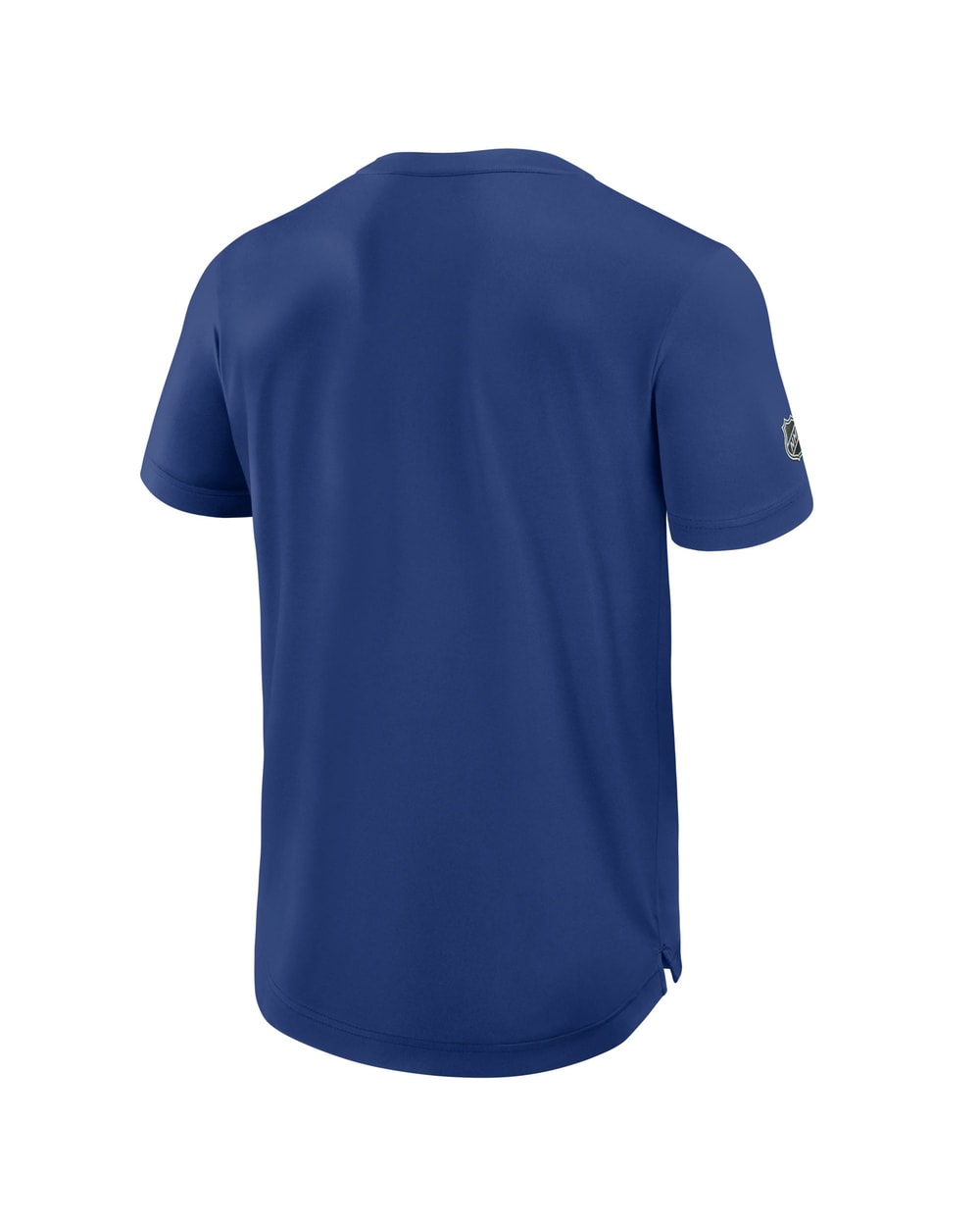 Vancouver Canucks Fanatics Blue Authentic Pro Rink Tech T-Shirt - back