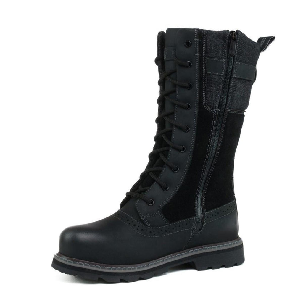 NexGrip Women's Ice Jenna 6.0 Winter Boot - Black, inner side view with zipper