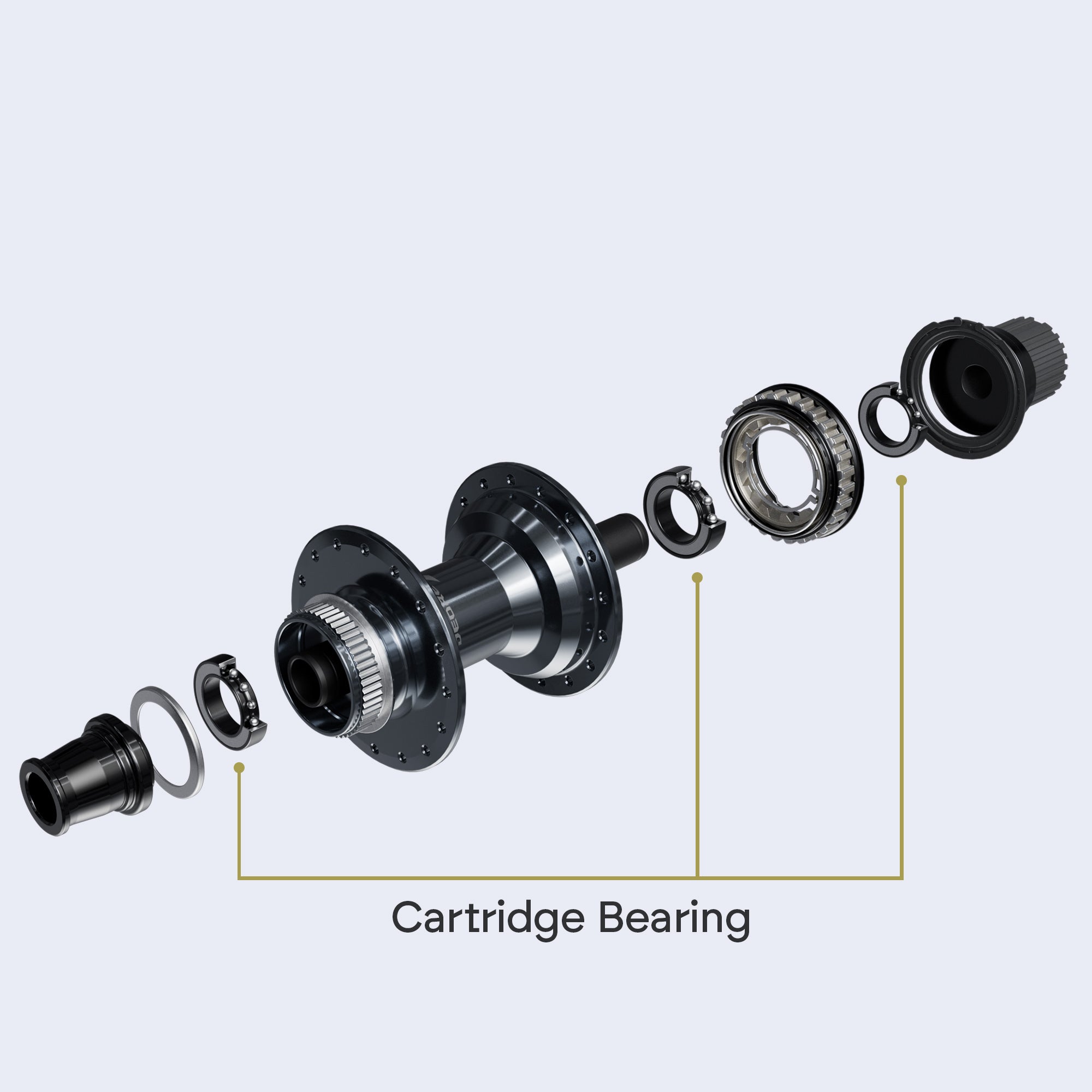 Shimano FH-M8210-B Deore XT rear freehub exploded view