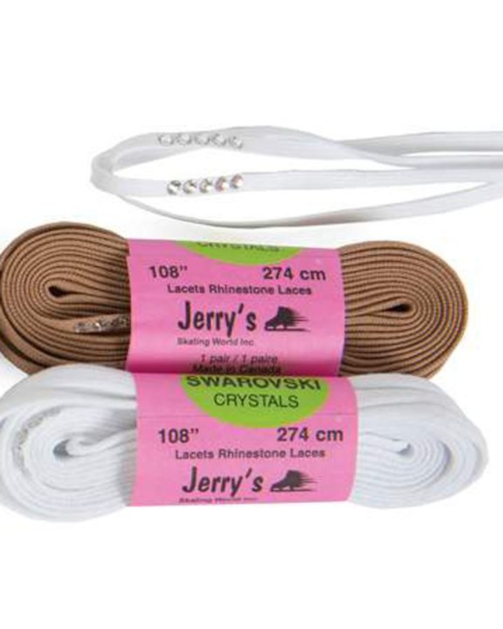 Figure Skate Laces With Rhinestones