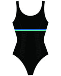 Finz Women's Ruched Banded One-piece Swimsuit