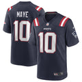 Nike Men's Drake Maye New England Patriots Home Game Player Jersey - front