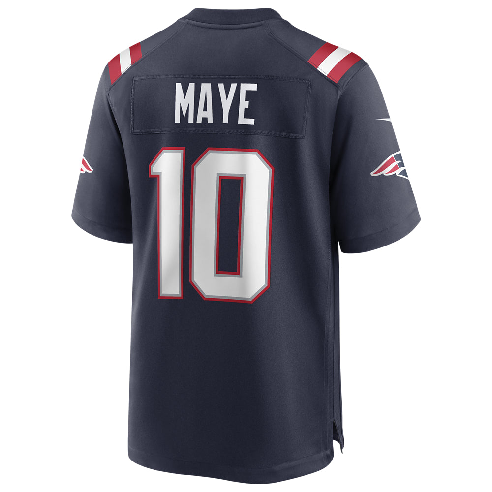 Nike Men's Drake Maye New England Patriots Home Game Player Jersey - detail