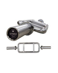 Flaman Progression Chrome Olympic Tricep Bar - (400 LB - 28 MM)