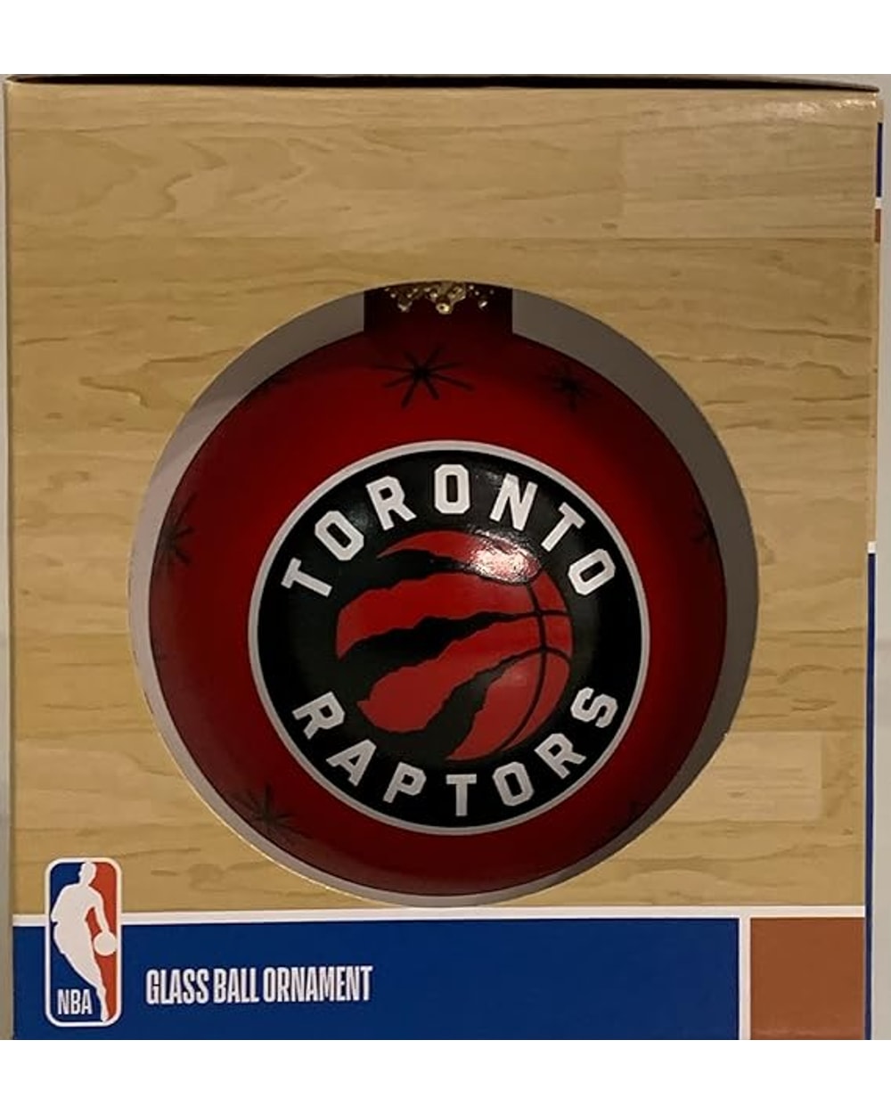 FOCO Glass Ball Christmas Ornament- Toronto Raptors