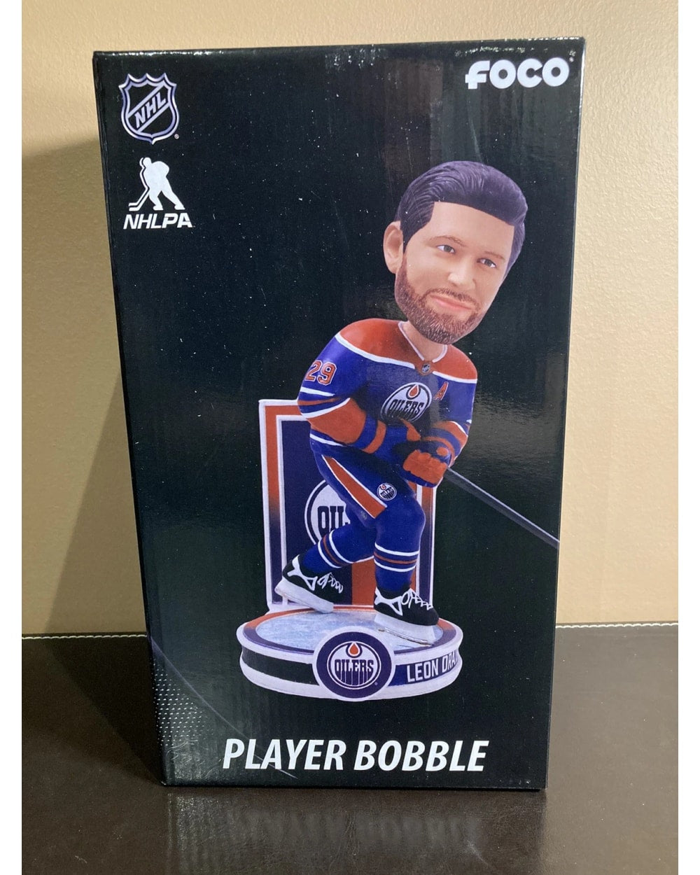 FOCO Leon Draisaitl (Edmonton Oilers) Banner Series NHL Bobblehead