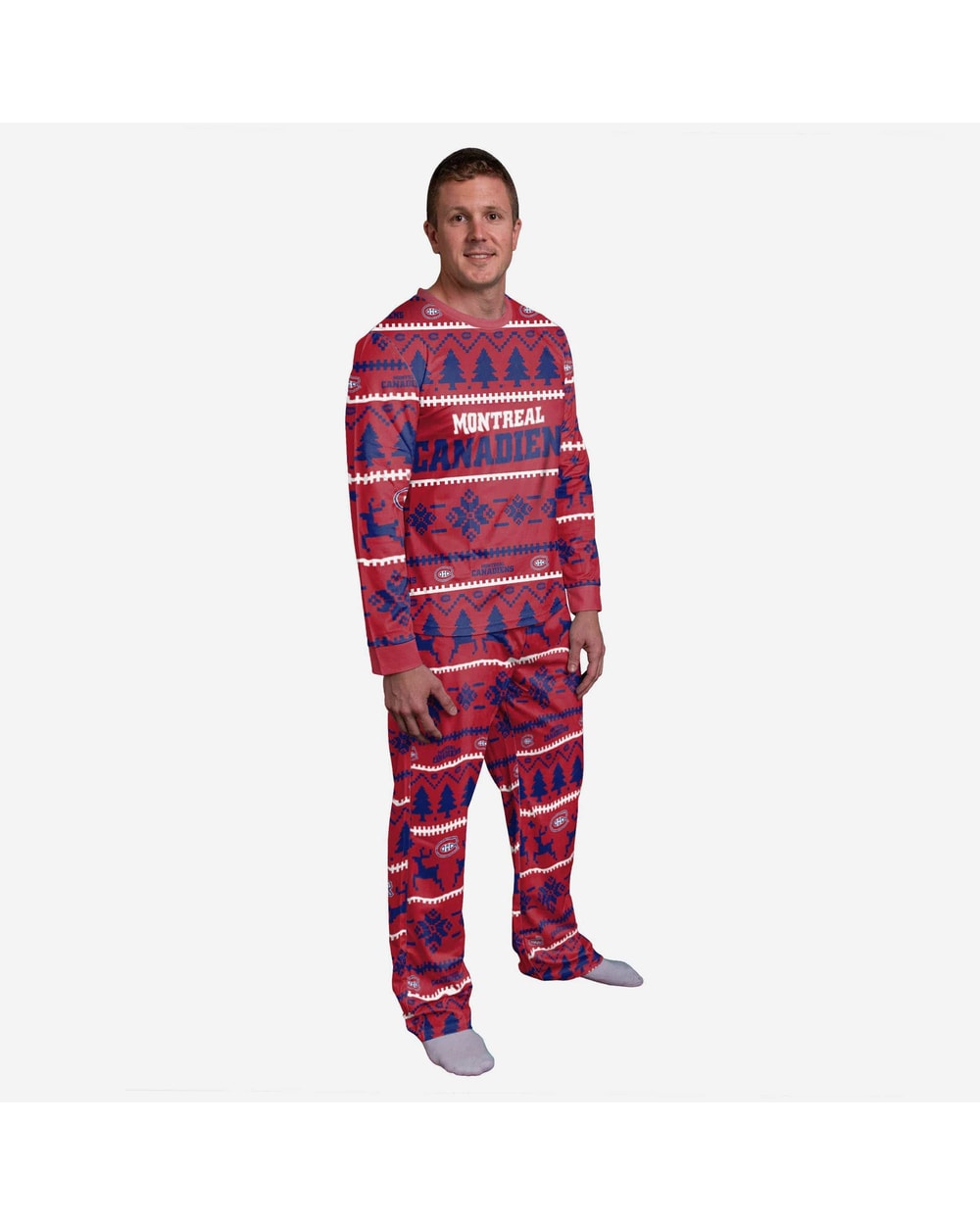 FOCO Montreal Canadiens NHL Crewneck Pj Set