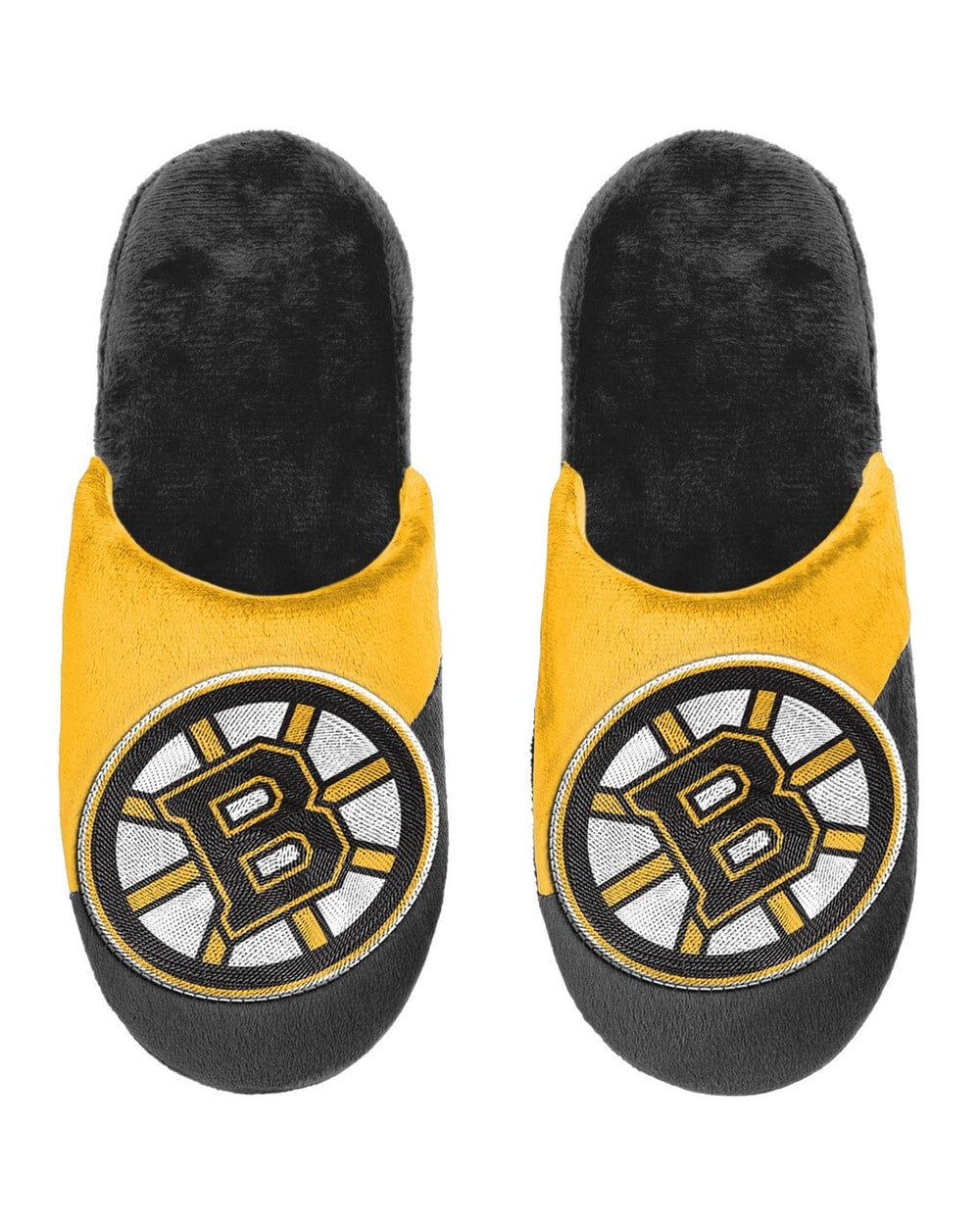 FOCO NHL Big Logo Youth Slippers - Boston Bruins