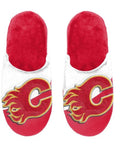 FOCO NHL Big Logo Youth Slippers - Calgary Flames