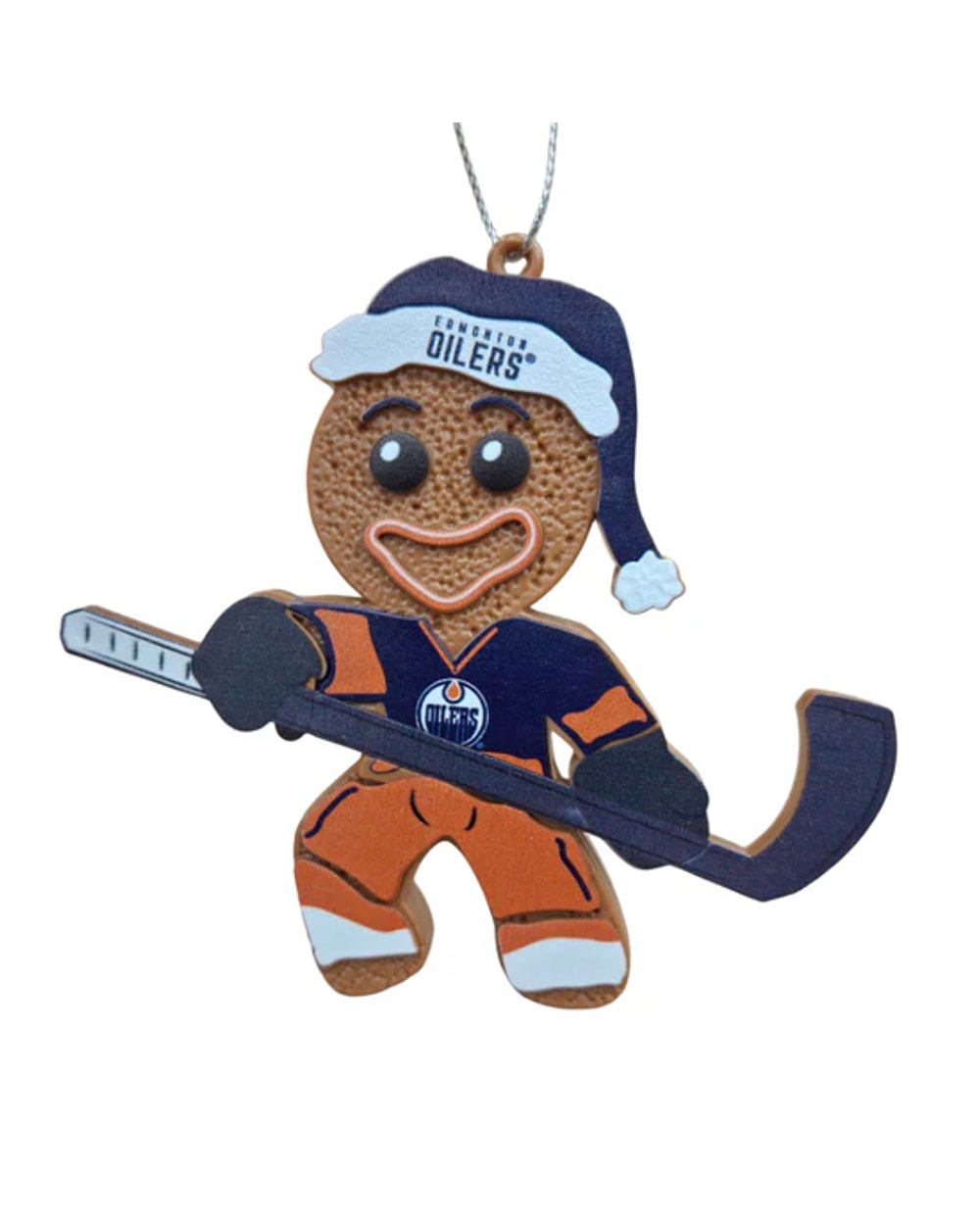 FOCO NHL Gingerbread Man Christmas Ornament- Edmonton Oilers