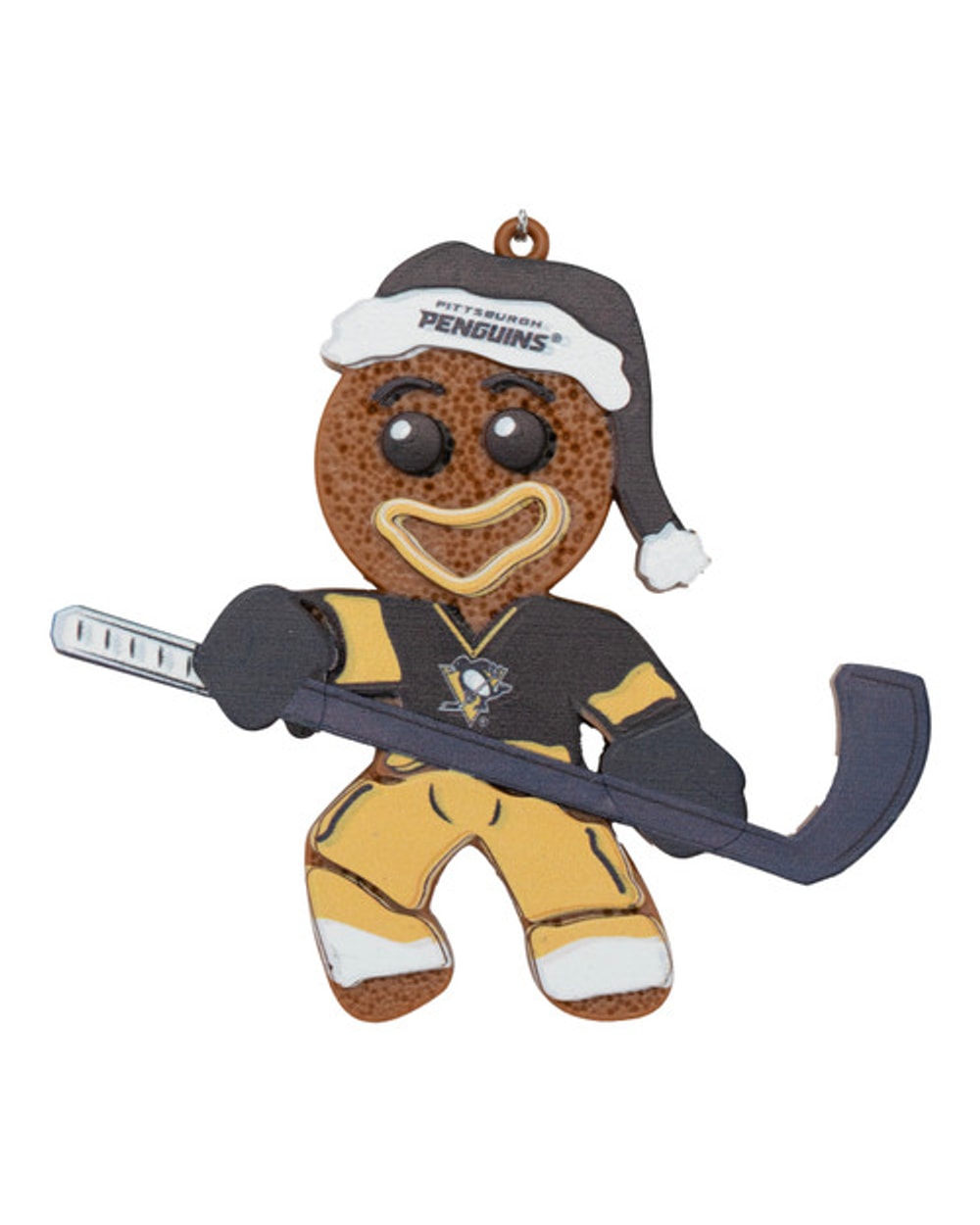 FOCO NHL Gingerbread Man Christmas Ornament- Pittsburgh Penguins