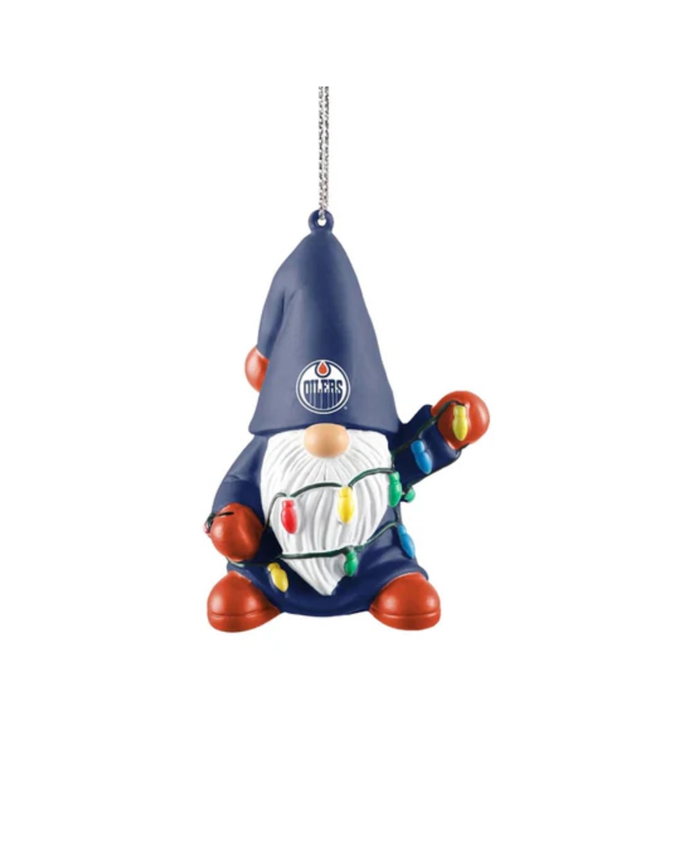 FOCO NHL Gnome with Lights Ornament- Edmonton Oilers