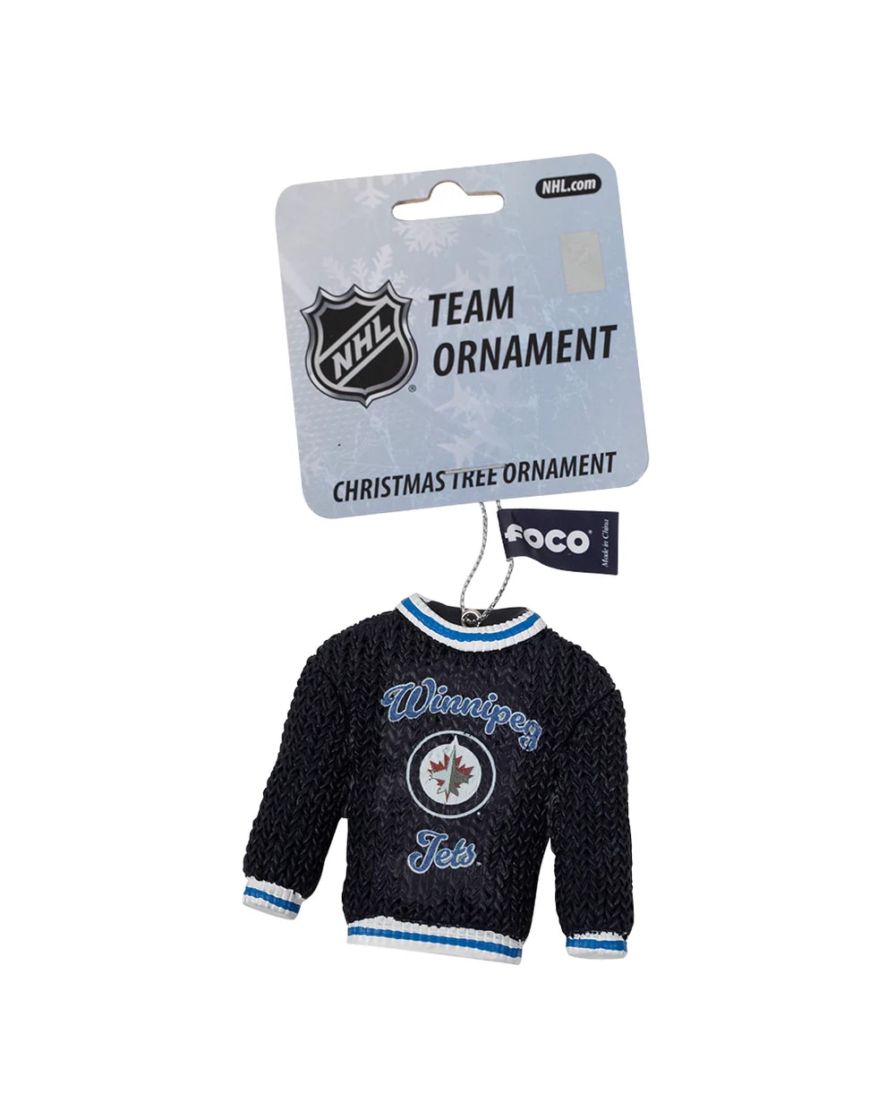 FOCO NHL Hockey Sweater Ornament- Winnipeg Jets