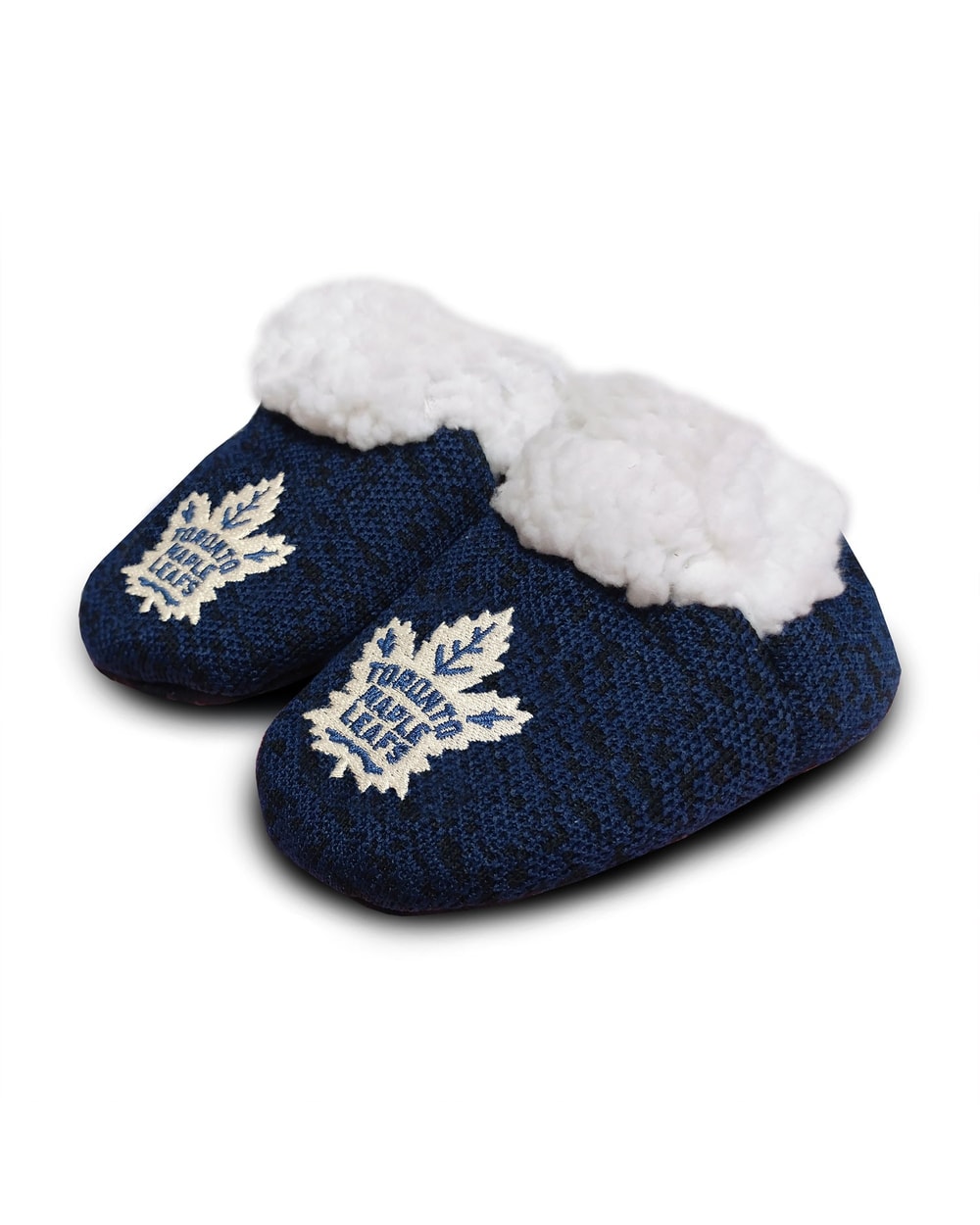 FOCO NHL Polyknit Infant Slippers - Toronto Maple Leafs