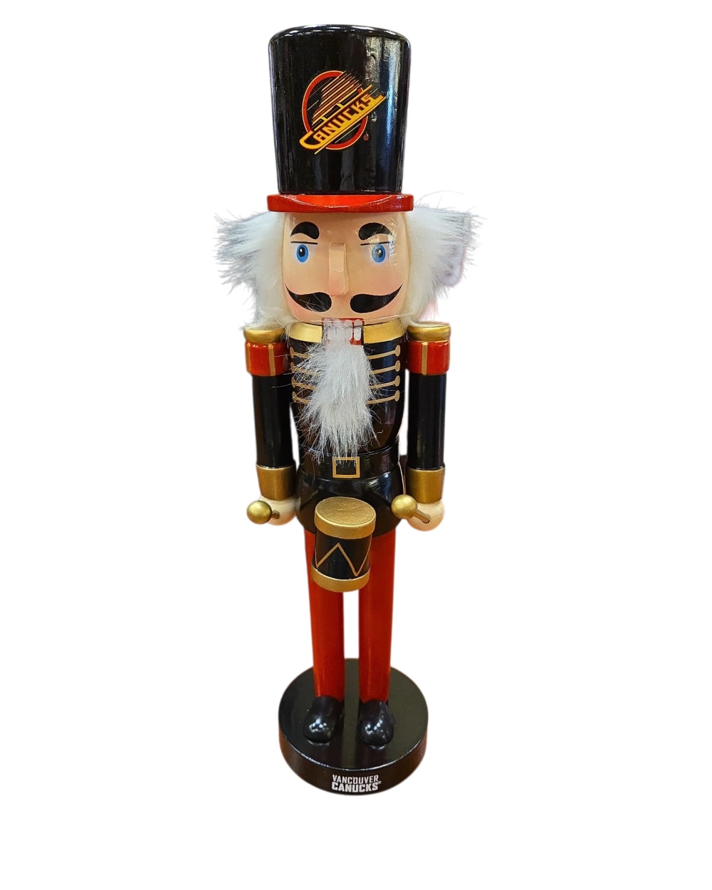 FOCO NHL Team Holiday 14" Nutcracker- Vancouver Canucks