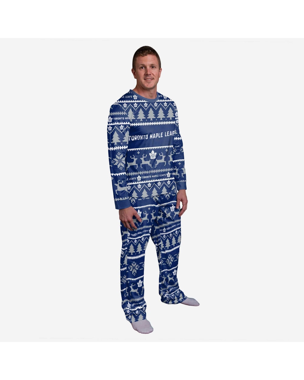 FOCO Toronto Maple Leafs NHL Crewneck Pj Set
