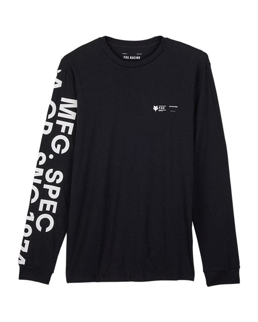 Fox Barge Premium Long Sleeve Tee - Black - Front