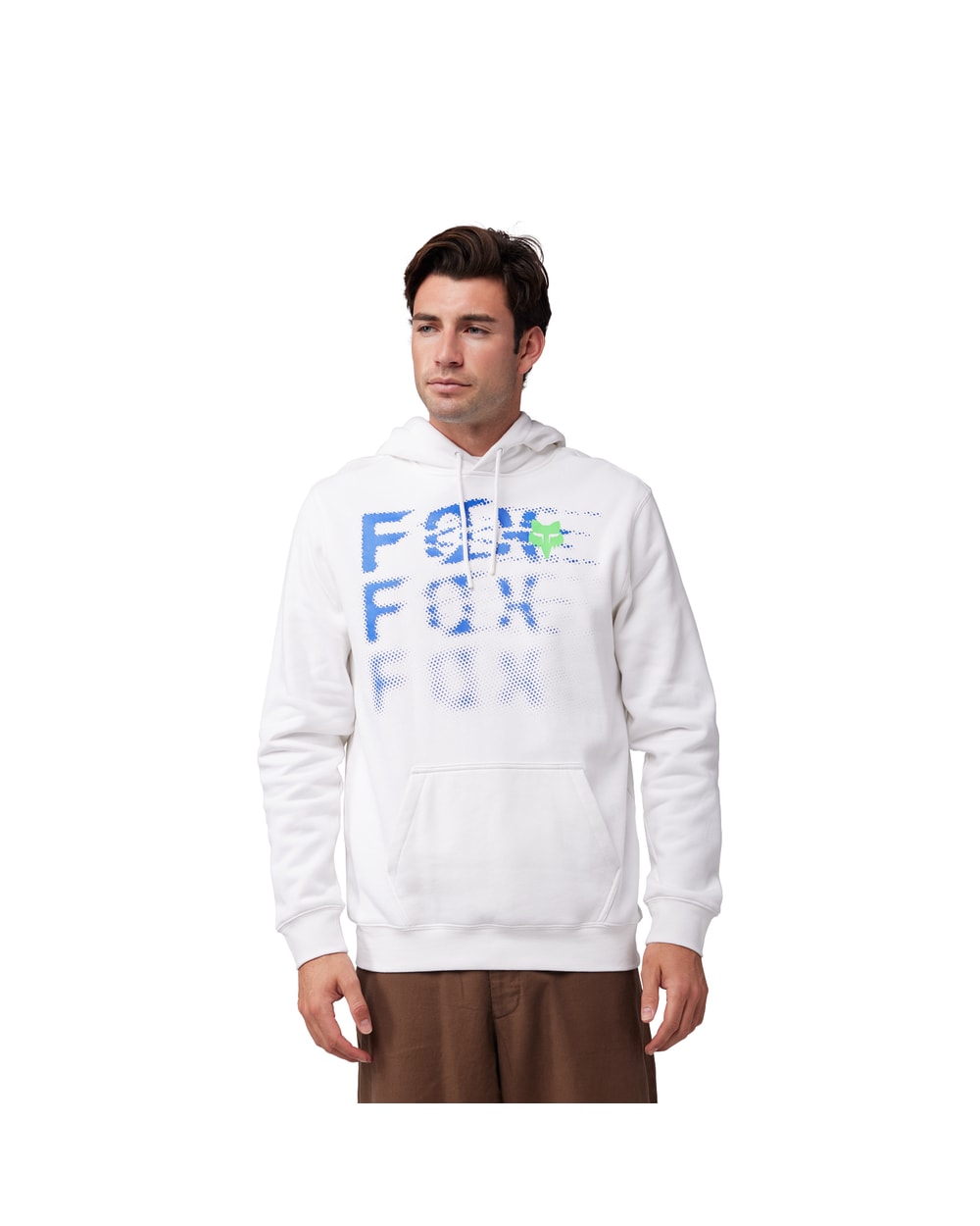 Fox Emotion Pullover Hoodie - White - Detail