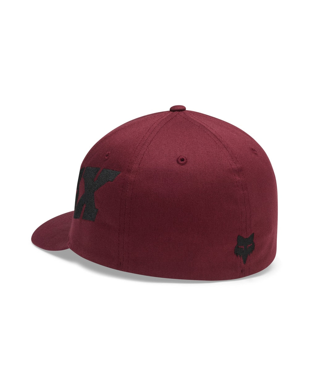 Fox F Head X Flexfit Hat - Dark Maroon - back