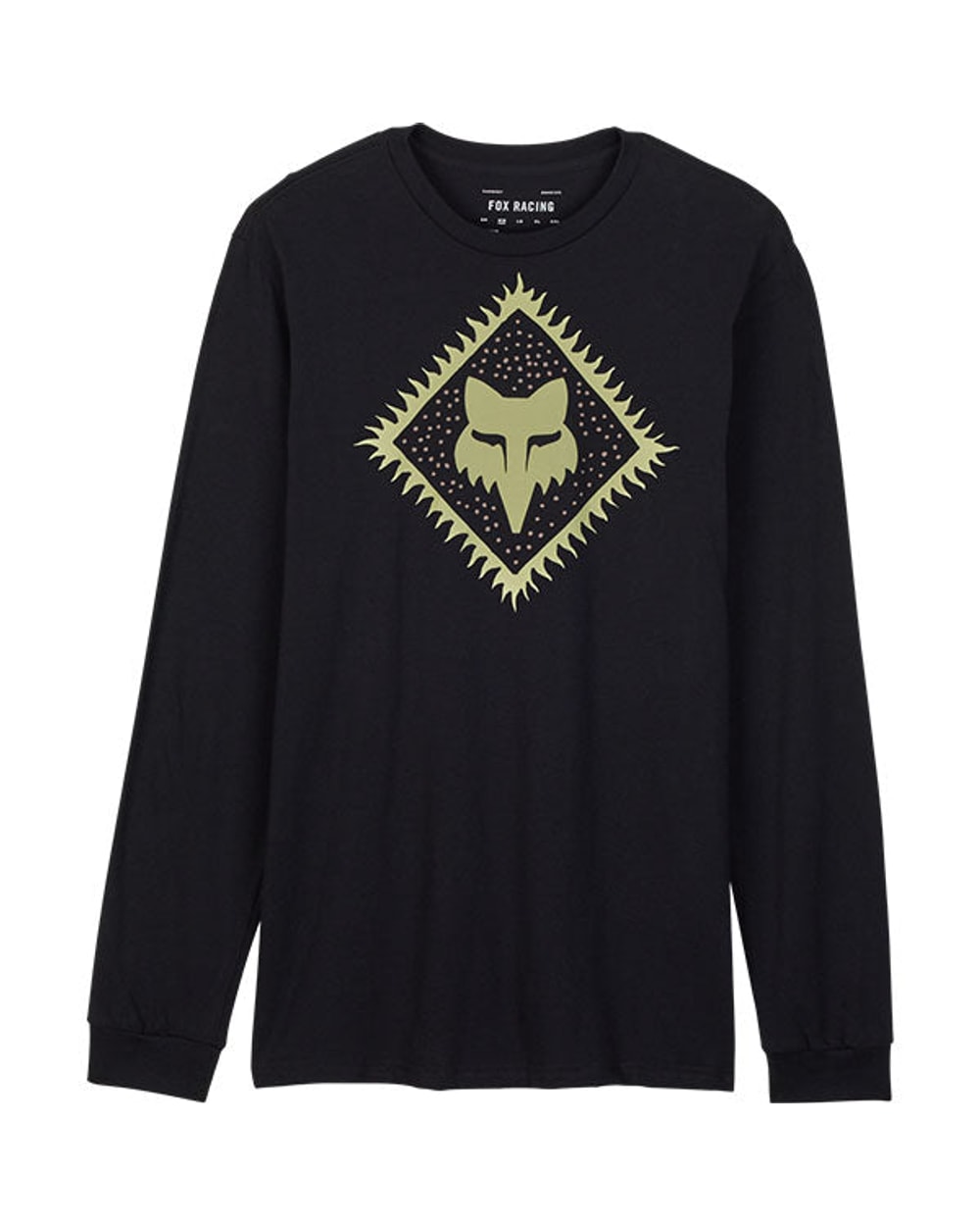 Fox Leo Premium Long Sleeve Tee - Black - Front