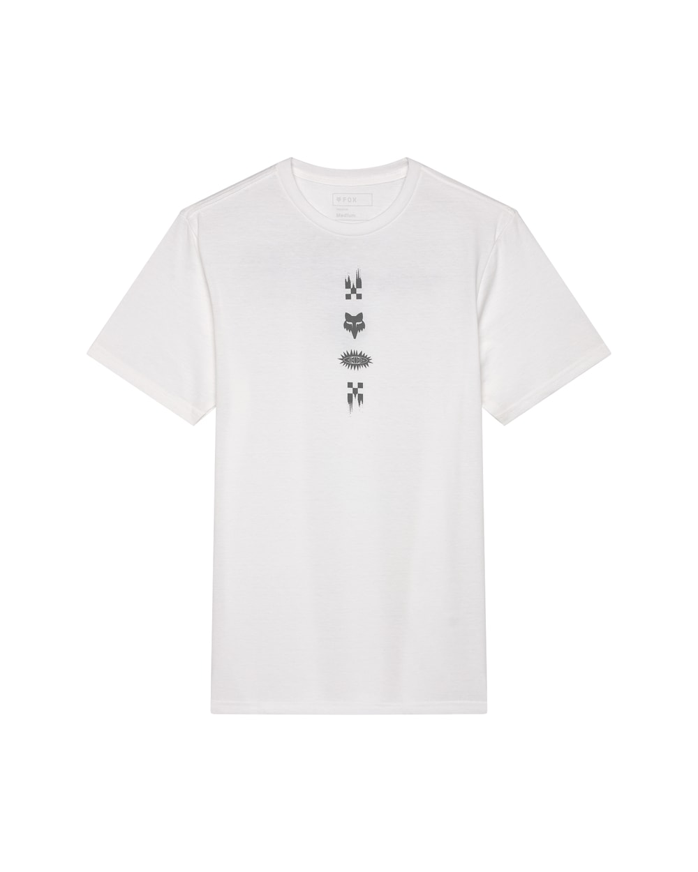 Fox Men's Checkered Premium Tee - Optic White - Front